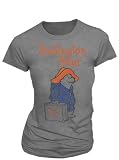 Paddington Bear Luggage Heather Gray Juniors T-shirt Tee