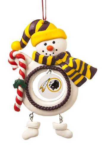 Washington Redskins Jolly Christmas Snowman Ornament Washington Redskins Jolly Christmas Snowman Ornament