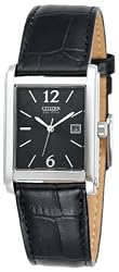 Citizen Men's BW0170-08E Eco-Drive Stainless Steel Leather Watch