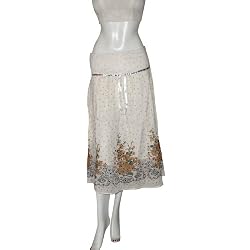Knee Skirt Cotton Dress India Size 13 (skt401b)