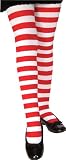 Girls Red/White Striped Tights
