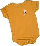 Star Trek Command Gold Uniform Infant Onesie Snapsuit