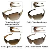 Gucci - Gucci Shield Sunglasses 1825/S: Gold Opal/Amber Brown
