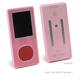 Microsoft Zune 8GB FlexiSkin - The Soft Low-Profile Case (Coral Pink)