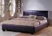 Hamburg Leather Match Double Bed Expresso Brown
