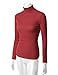 Doublju Womens Long Sleeve Slim Fit Turtleneck Knit Sweater