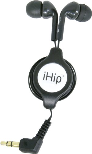 41S 5aIYYkL iHip IP REP101 Retractable Stereo Ear Buds (Black)