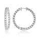 Ladies 1.50CT Diamond Hoop Earrings