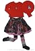 Cakewalk Brown/Red/Pink Print 3 Piece Cotton Set