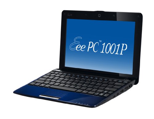 ASUS Eee PC 1001P-MC17-BU 10.1-Inch Blue Netbook - Bilingual Keyboard; Up to 11 Hours of Battery Life