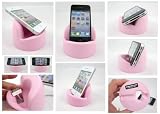 PINK – SqueezeProp by PODPROPS – Soft Smartphone Stand – Universal Fit Cell Phone Holder / Dock – MADE IN USA[random:20]
