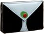 SR SQUARED by Sondra Roberts Martini Glass Credit Card Holder