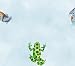Blue Leap Frog Toss Wallpaper Image