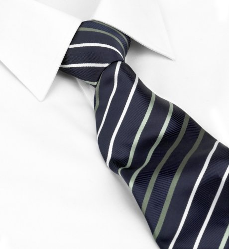 Machine Washable Tonal-Stripe Tie