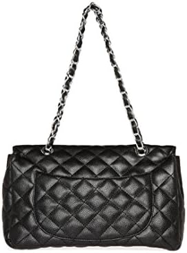 DailyLook Women's, Coco Quilted Large Handbag, black