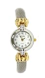Becora Or et le Lien à mailles en argent Montre Ovale Analogue - la Montre de Bracelet