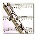 Ceramic Coaster Set - 4 pcs - Designer Coasters: Music/Musical Instruments - (CCMU-023)