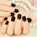 24PCS Matte with Metallic French Acrylic False Fake Full Nail Tip Art