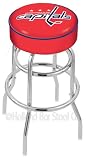 Washington Capitals 25 inch Double-Ring Chrome Bar Stool