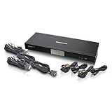 IOGEAR 4-Port Dual Link DVI KVMP Switch with 7.1 Audio and Cables (GCS1784)