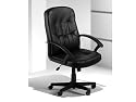 Cavalier black leather faced managers chair, EACH