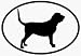 Bloodhound Oval Sticker Bloodhound Oval Sticker