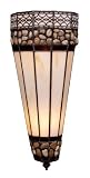 Landmark 70074-2 Stone Filigree 2-Light Sconce, 15-Inch, Burnished Copper