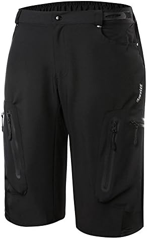 Bikelee Outdoor Sports Pants Camping Hiking Basketball Shorts with Pockets for Men(Black,M)