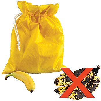 Banana Bag - Water Resistant Fruit Freshness Enhancing Pouch Container