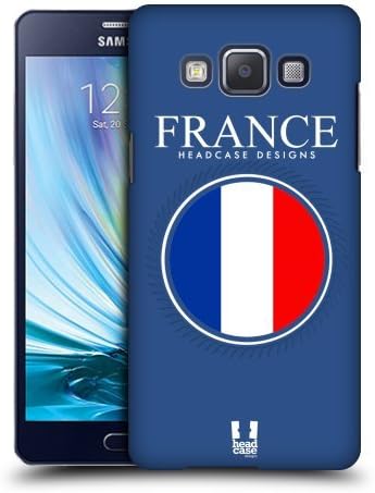Head Case Designs French Flag Patches Protective Snap-on Hard Back Case Cover for Samsung Galaxy A5 Duos 3G A500H LTE A5000 LTE A500F