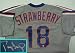 Darryl Strawberry Hand Signed Mets MLB Jersey