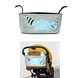 GudeHome ベビーカー オーガナイザー 収納 カートゥーン ベビー ストローラー 折り畳み可能 防水バッグ ボトル おむつバッグ 吊り下げ袋 多機能 整理道具