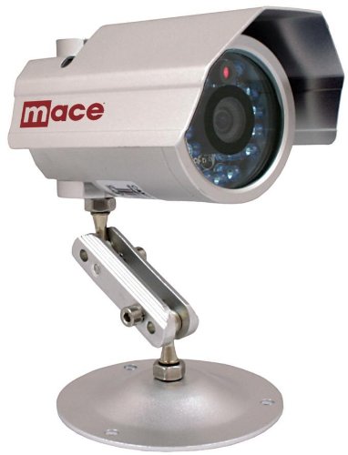 Mace CAM53CIR Color IR Bullet Camera w/ Audio, Business Home Security, CCTV Surveillance System