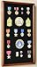 Large Military Medals, Pins, Patches, Insignia, Ribbons, Flag Display Case Cabinet, Black