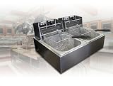 New 5000 Watt Commercial Double Electric Deep Fryer Restaurant