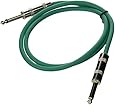 Seismic Audio SASTSX-3Green-6PK 3-Feet TS 1/4-Inch Guitar, Instrument, or Patch Cable, Green