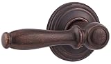 Kwikset 97300-695 Signatures Ashfield Privacy Lever, Rustic Bronze