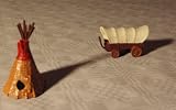 TIPI et carriole DE WESTERN