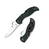 Spyderco Stretch ZDP-189 Lightweight Plain Edge Knife, Green