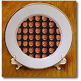 Vintage Halloween Jack o Lanterns Pattern - 8 Inch Porcelain Plate