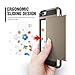 iPhone 6s Plus Case, Anuck Shockproof iPhone 6s Plus Wallet Case [Card Pocket] Anti-Scratch Protective Shell Rubber Bumper Case with Slide Card Holder Slot for Apple iPhone 6 Plus 6s Plus - Gold