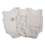 Baby Patterned Sleeveless Sleepsuits Allergy Free in Boy, Girl and Unisex Options (Pack of 3)