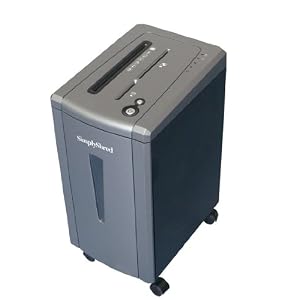 SIMPLYSHRED SG-880C HEAVY-DUTY 12-SHEET PAPER CD, CC CROSSCUT SHREDDER by 