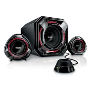 Philips SPA 5300/10 2.1 Multimedia-Lautsprechersystem 100 Watt