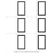 Place Cards White/Black Foil 120ct