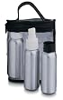 Lewis N. Clark Aluminum Travel Bottle 3 Piece Set, Silver