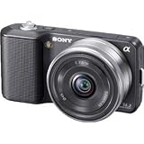 Sony Alpha NEX-3A  Compact Interchangeable Lens Digital Camera - Prosumer - 14.2 Mpix - w/16mm Lens (Black) - Supported memory: MS Duo, SD, MS PRO Duo, SDXC, MS PRO-HG Duo HX, SDHC, MS PRO-HG Duo