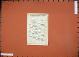 1909 Map Greece Plan Sacred Precinct Delphi Temple