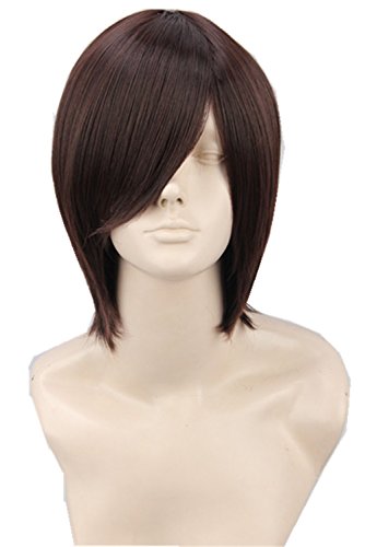 Unisex short straight fiber cosplay wigs for women hall…