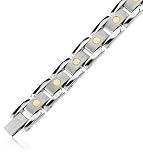 Mens Titanium & 18k Bracelet, 18k Gold